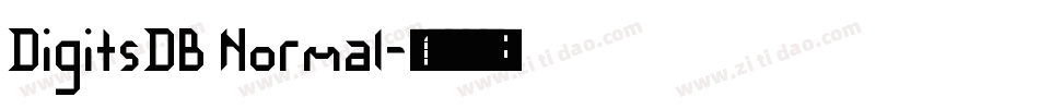 DigitsDB Normal字体转换